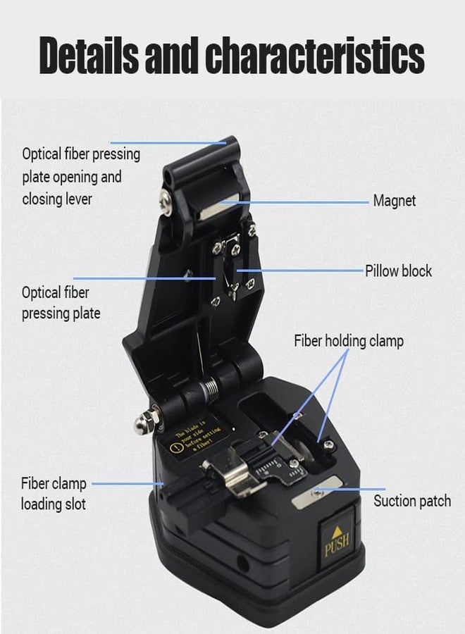 Corslet مجموعة أدوات كورسليت للألياف الضوئية - قاطع ألياف عالي الدقة SKL-6C للألياف 125 ميكرومتر، كماشة متعددة الأغراض لتقشير أسلاك الألياف | مجموعة أدوات قطع وتقشير الألياف الضوئية FTTH - Image 4